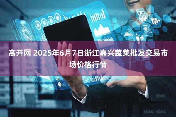 高开网 2025年6月7日浙江嘉兴蔬菜批发交易市场价格行情